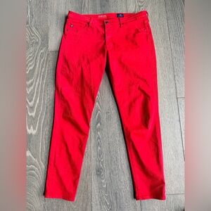 AG Adriano Goldschmied Red Skinny Pants